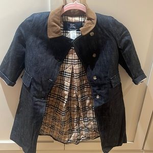Girls Burberry dress coat